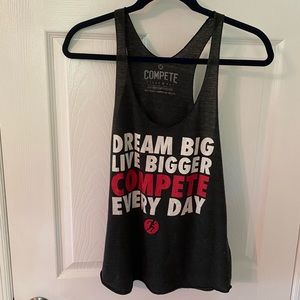 Gray Workout Tank Top size M